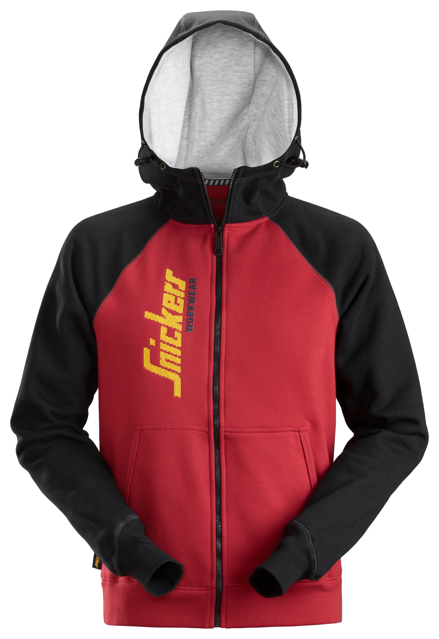 Huppari Snickers 2888-1604 vetoketju logo punainen/musta