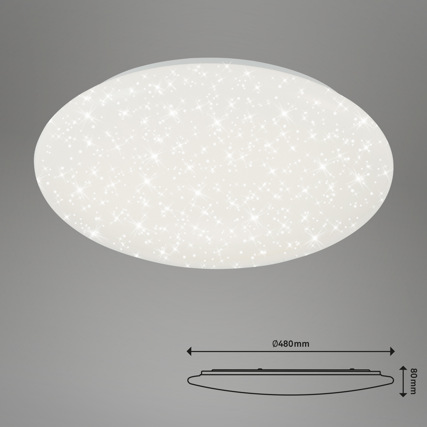 Plafondi Brilo tähtitaivas led 480mm 2400lm 24W IP20