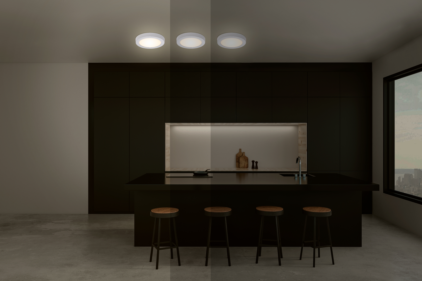 Kattovalaisin Briloner himmennettävä led 170x170mm 1000lm 12W 4000K IP20