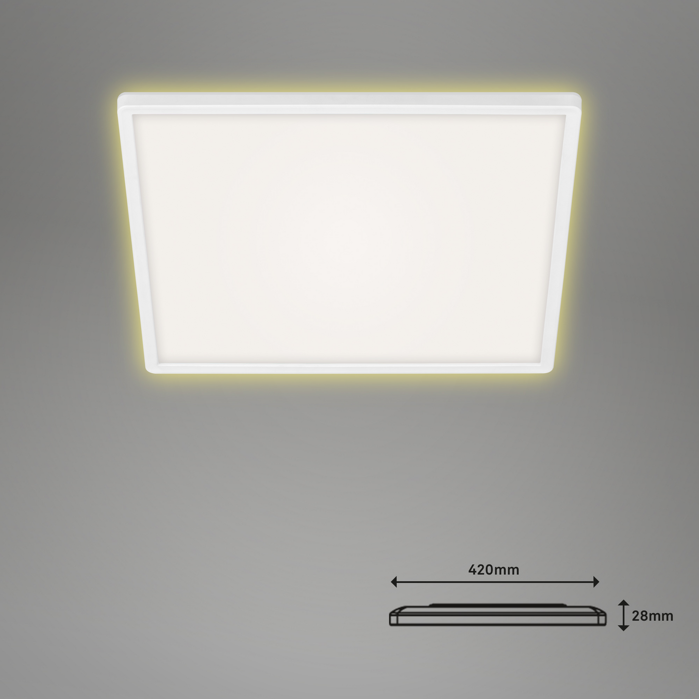Kattovalaisin Brilo Ultra Slim RGB led 420 mm 2700lm 22W IP20