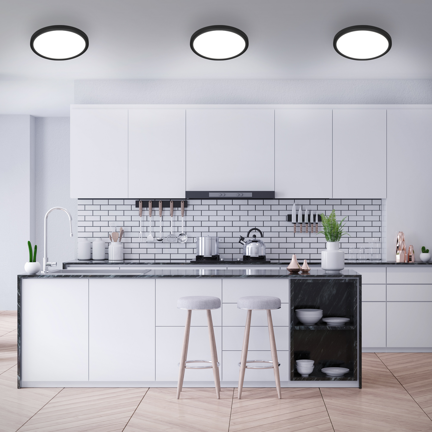 Kattovalaisin Briloner led 405 mm 2400lm 24,5W 4000K IP20