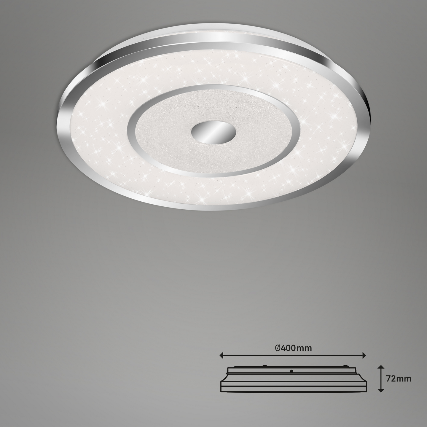 Plafondi Brilo tähtitaivas led 400mm 2600lm 24W CCT IP44