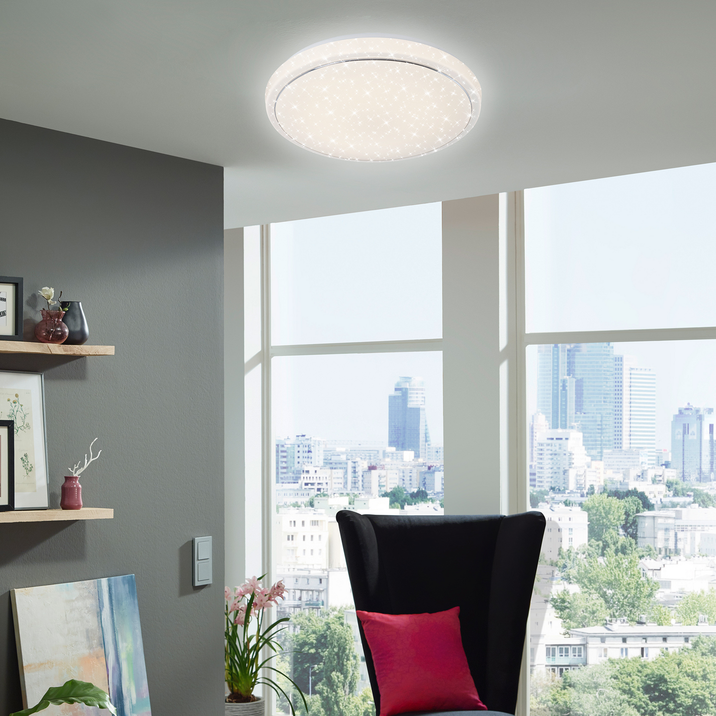 Plafondi Brilo Star led 385mm 1920lm 18W CCT IP20