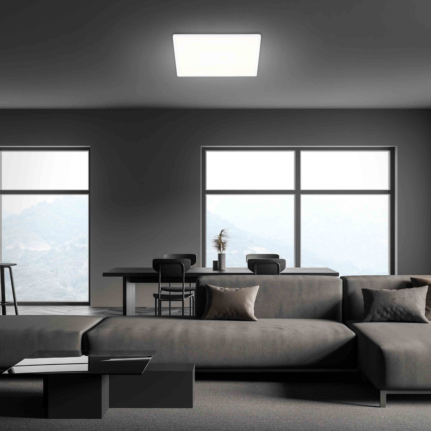 Kattovalaisin Brilo Ultra Slim led 420x420mm 3000lm 22W 4000K IP20