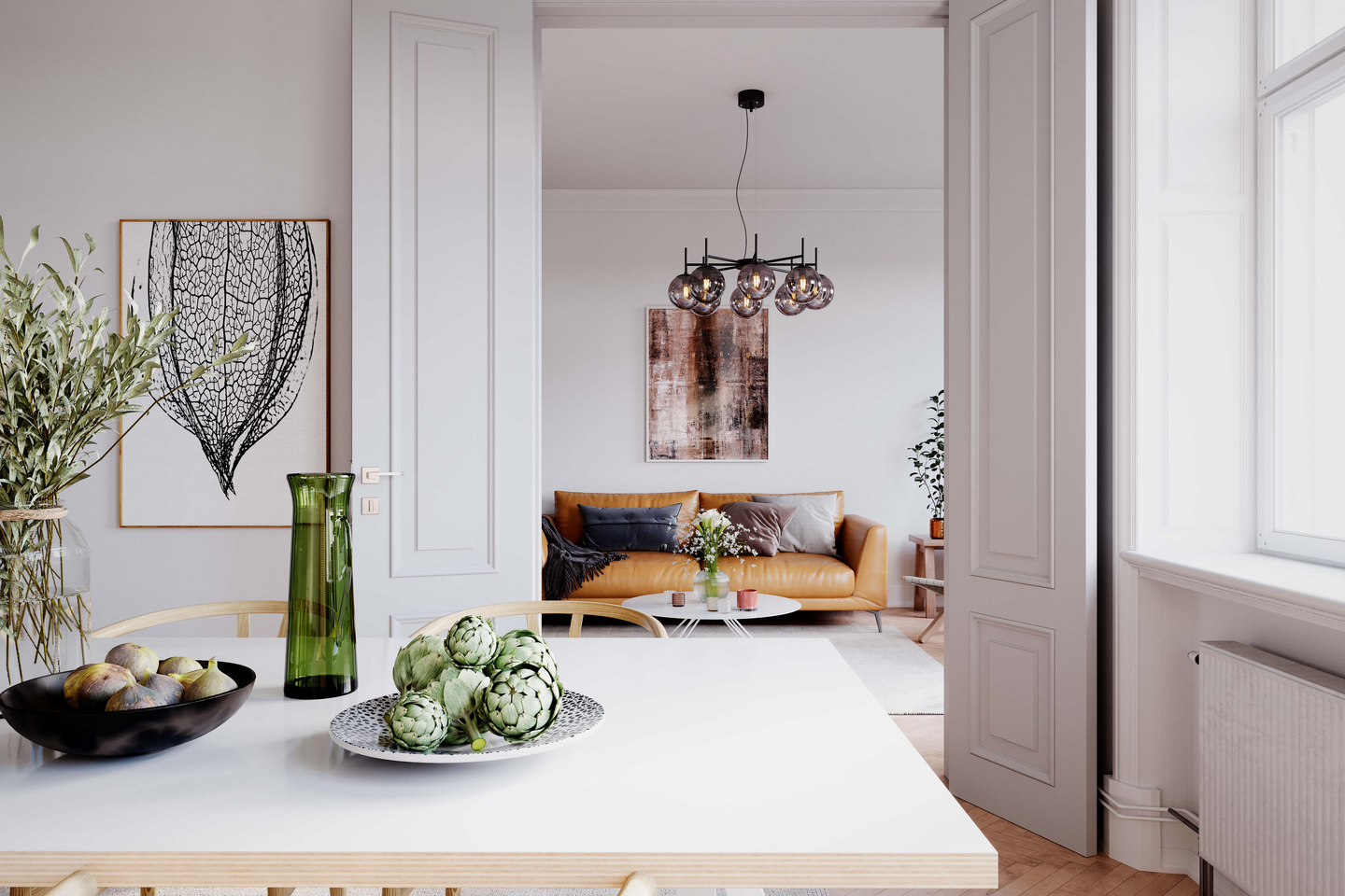 Riippuvalaisin By Rydéns Boyle 8-osainen savunharmaa