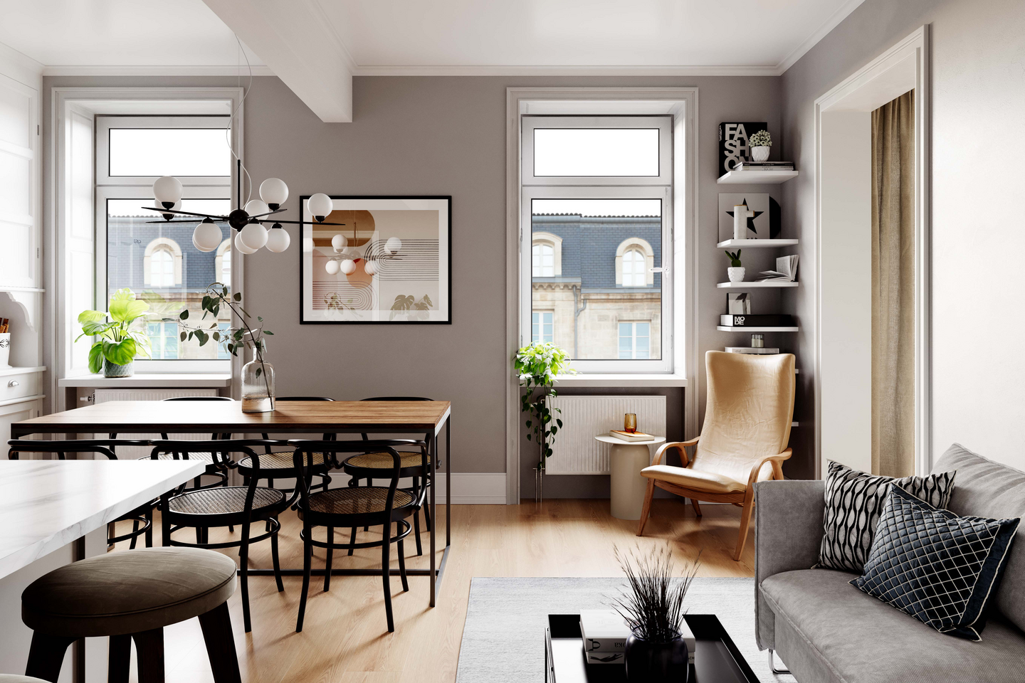 Riippuvalaisin By Rydéns Punto 10-osainen musta