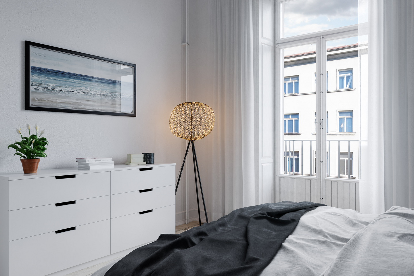 Lattiavalaisin By Rydéns Hayden musta