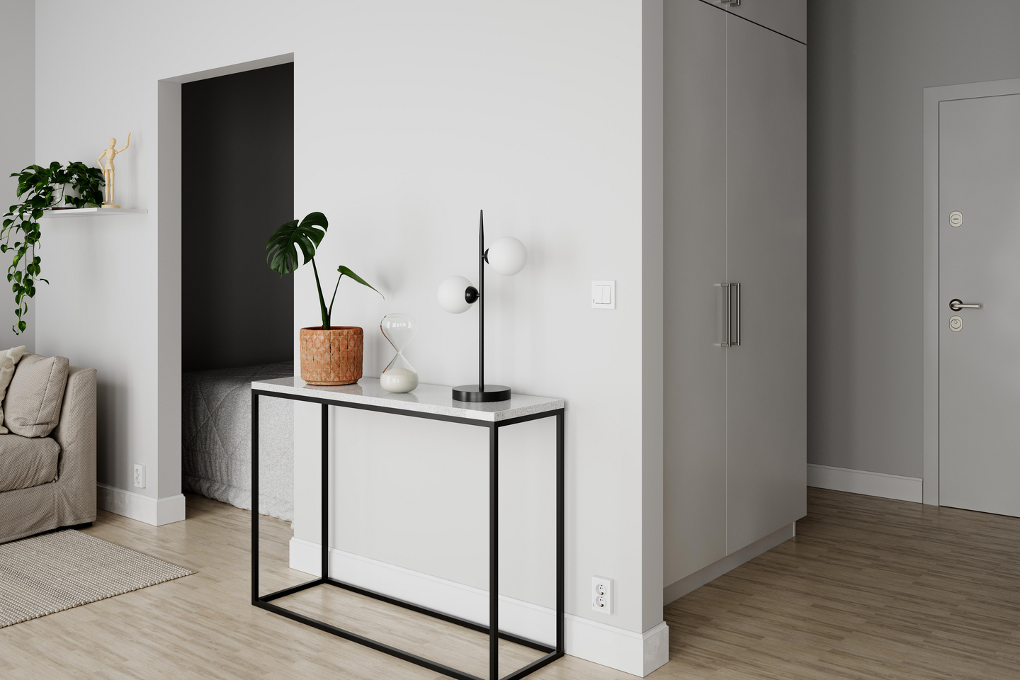 Pöytävalaisin By Rydéns Punto musta