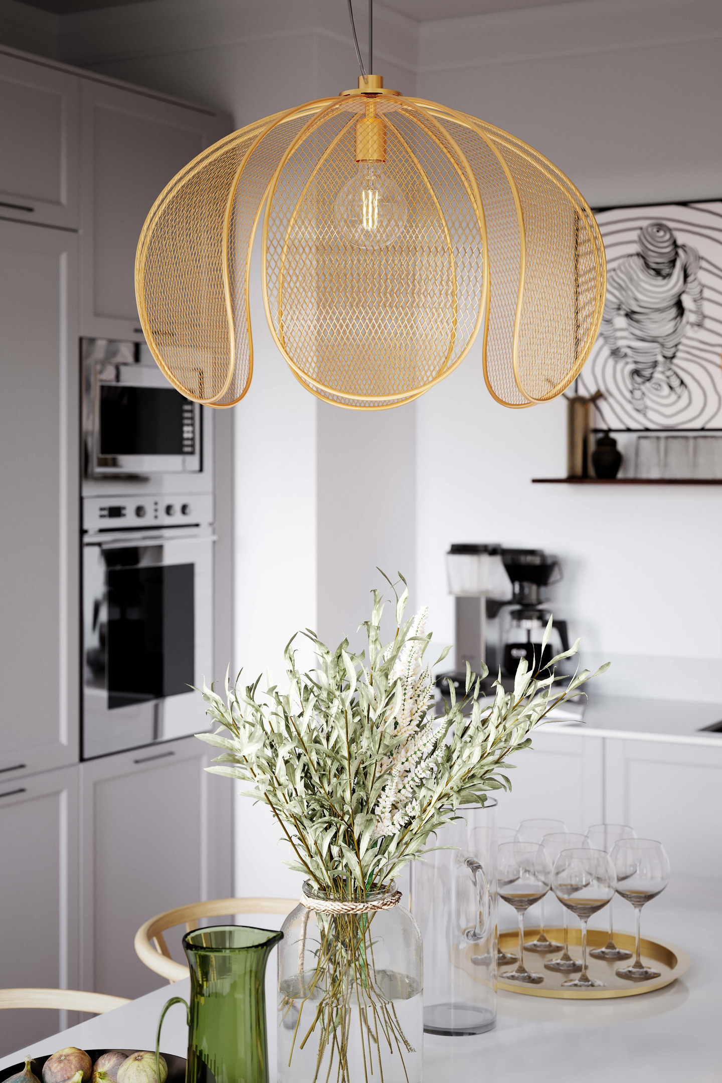 Riippuvalaisin By Rydéns Daisy kulta