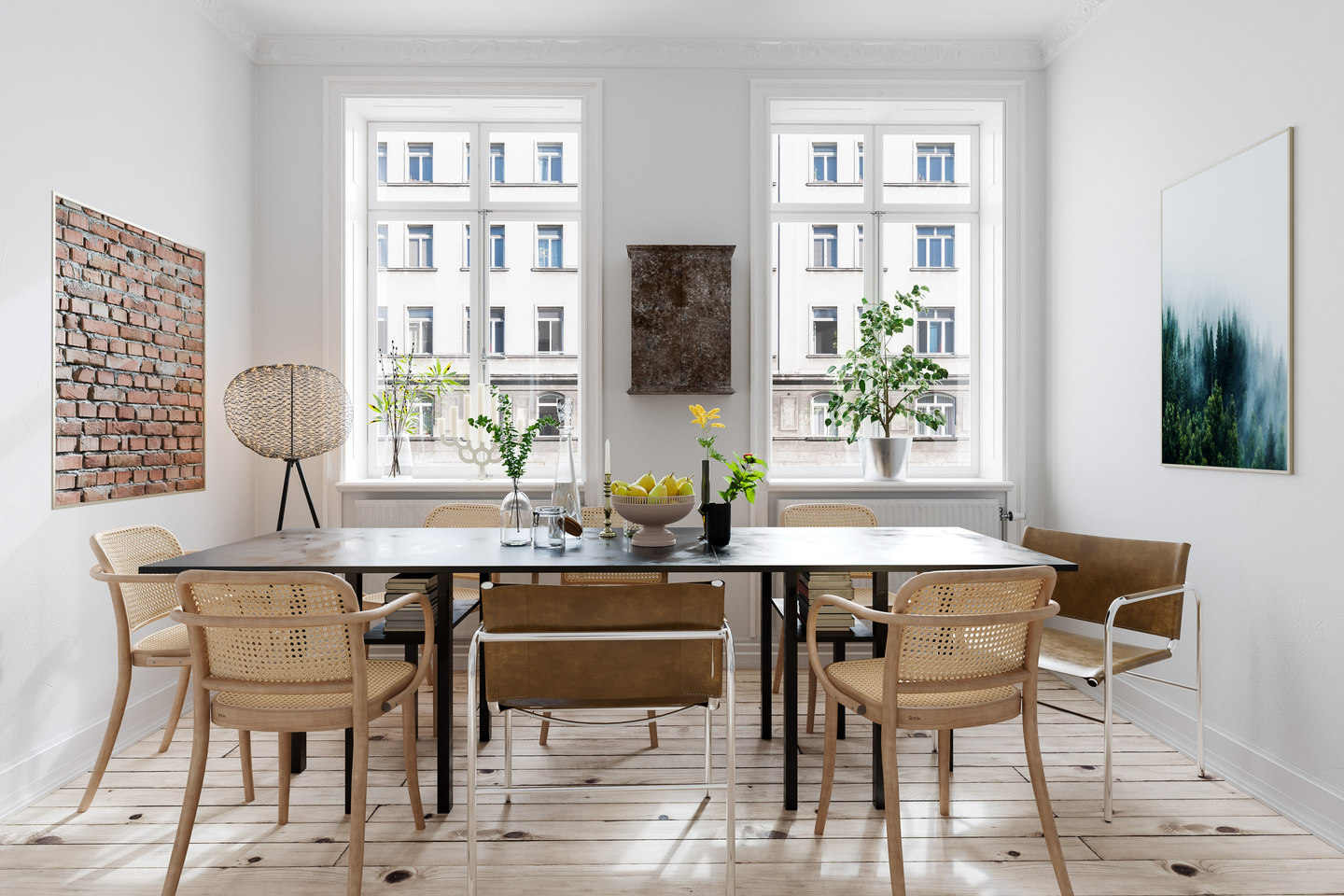 Lattiavalaisin By Rydéns Hayden musta