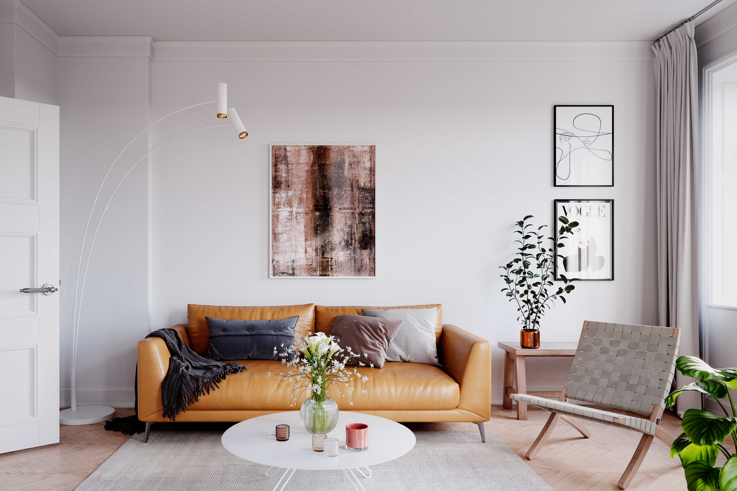 Lattiavalaisin By Rydéns Puls 2-osainen valkoinen