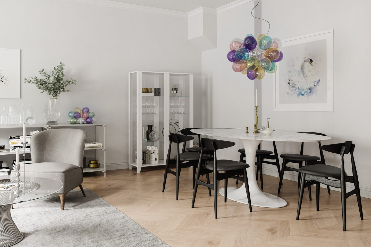 Pöytävalaisin By Rydéns Gross monivärinen