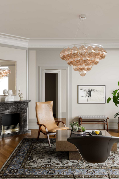 Riippuvalaisin By Rydéns Gross Giant amberinvärinen