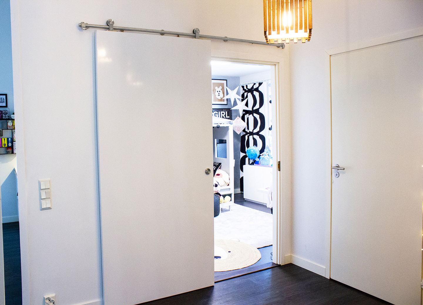 Helasarja Helaform SKANDI kiskolla 2 m puuovelle