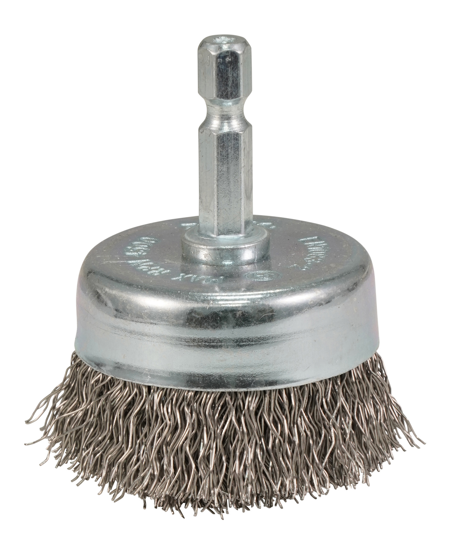 Teräsharja Makita 50mm kuppiharja poimutettu rst 1/4"