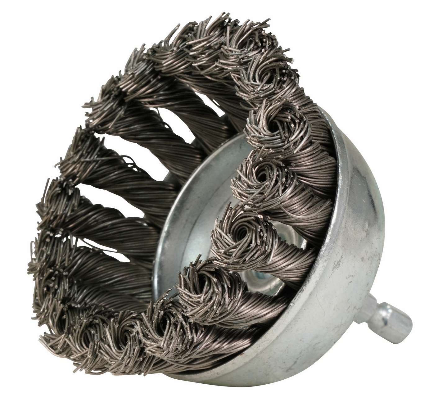 Teräsharja Makita 75mm kuppiharja punottu rst 1/4in