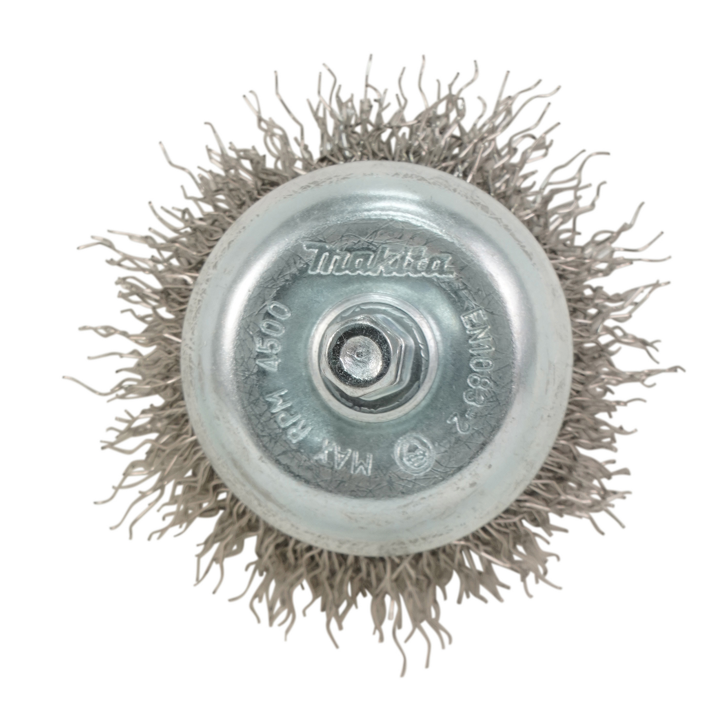 Teräsharja Makita 38mm kuppiharja poimutettu rst 1/4"