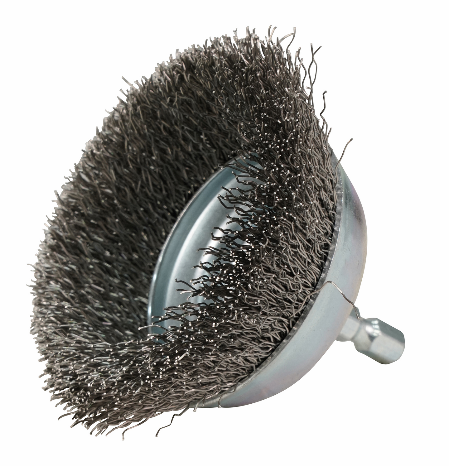 Teräsharja Makita 65mm kuppiharja poimutettu rst 1/4"