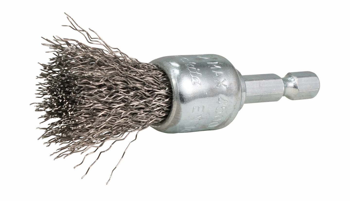 Teräsharja Makita 19mm pensseliharja poimutettu rst 1/4"