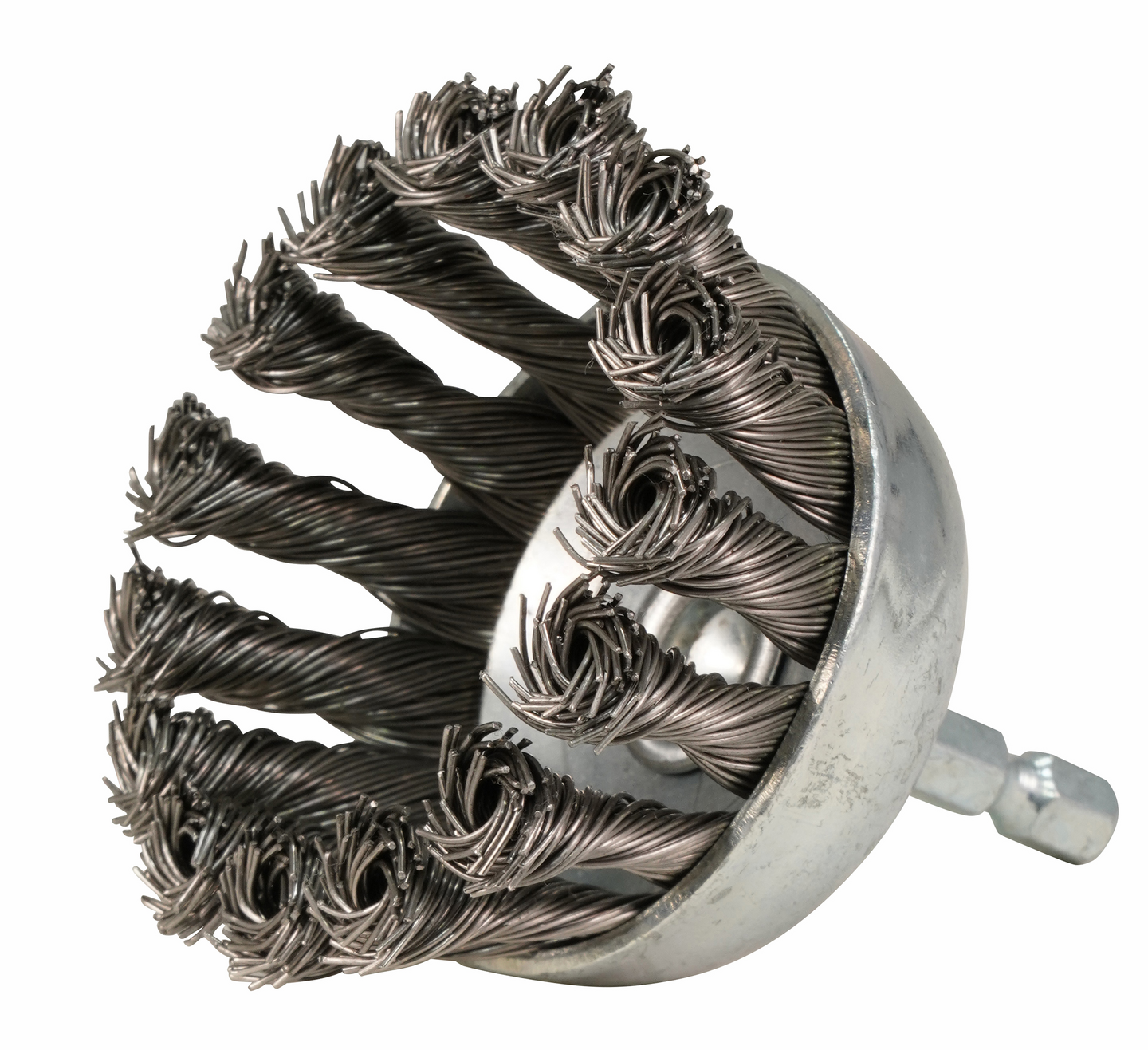 Teräsharja Makita 65mm kuppiharja punottu rst 1/4in