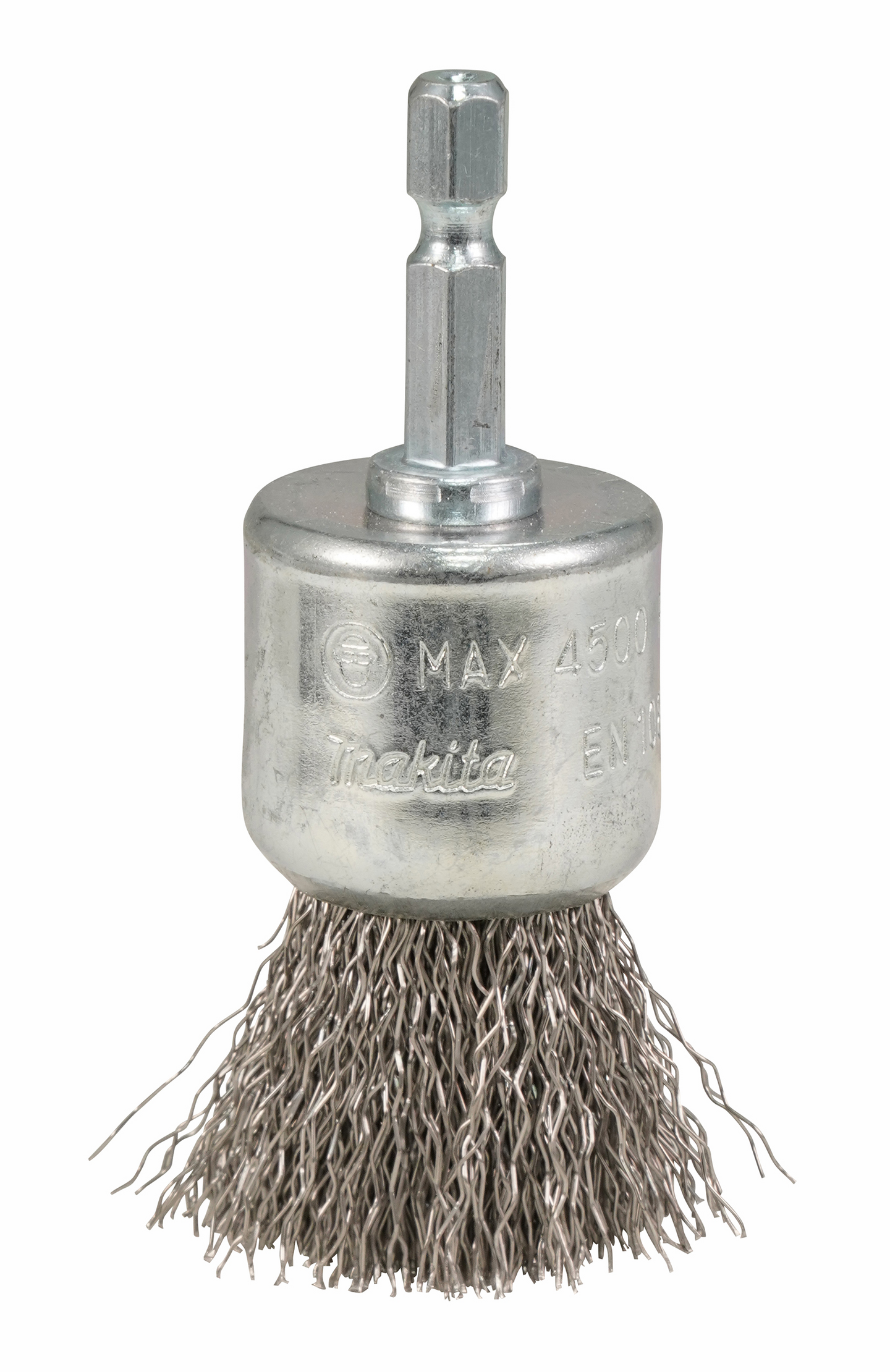 Teräsharja Makita 28mm pensseliharja poimutettu rst 1/4"