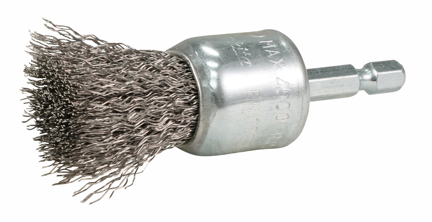 Teräsharja Makita 24mm pensseliharja poimutettu rst 1/4"