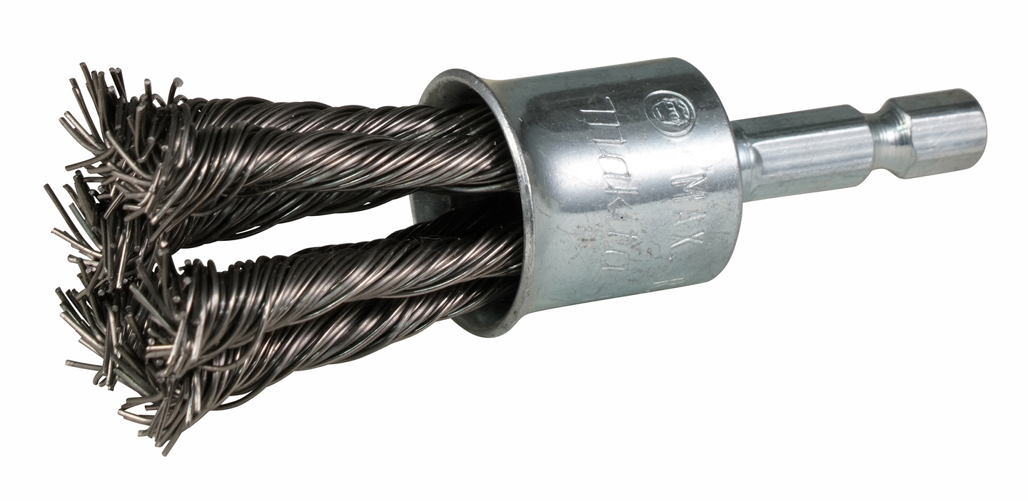 Teräsharja Makita 19mm pensseliharja punottu rst 1/4in