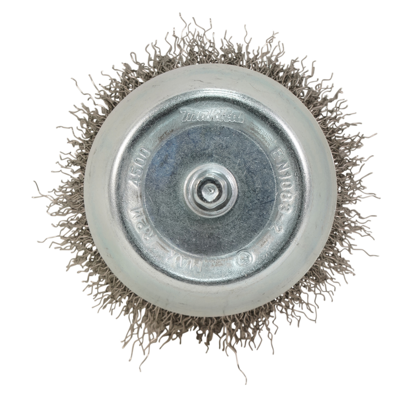 Teräsharja Makita 75mm kuppiharja poimutettu rst 1/4"