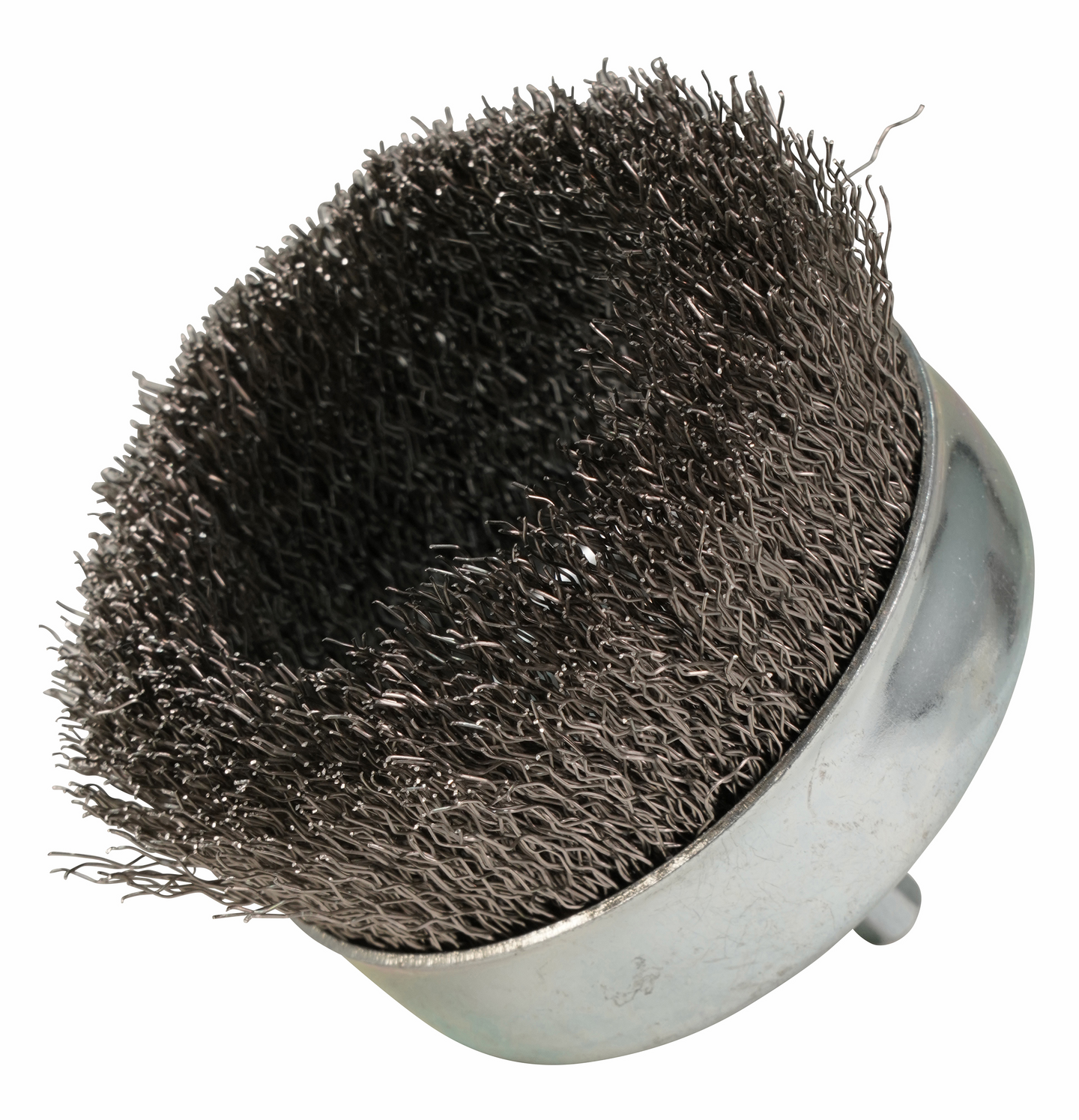 Teräsharja Makita 80mm kuppiharja poimutettu rst 1/4"