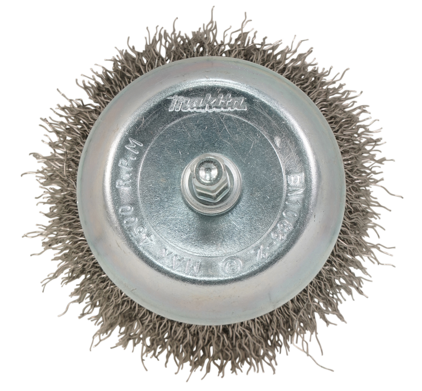 Teräsharja Makita 65mm kuppiharja poimutettu rst 1/4"