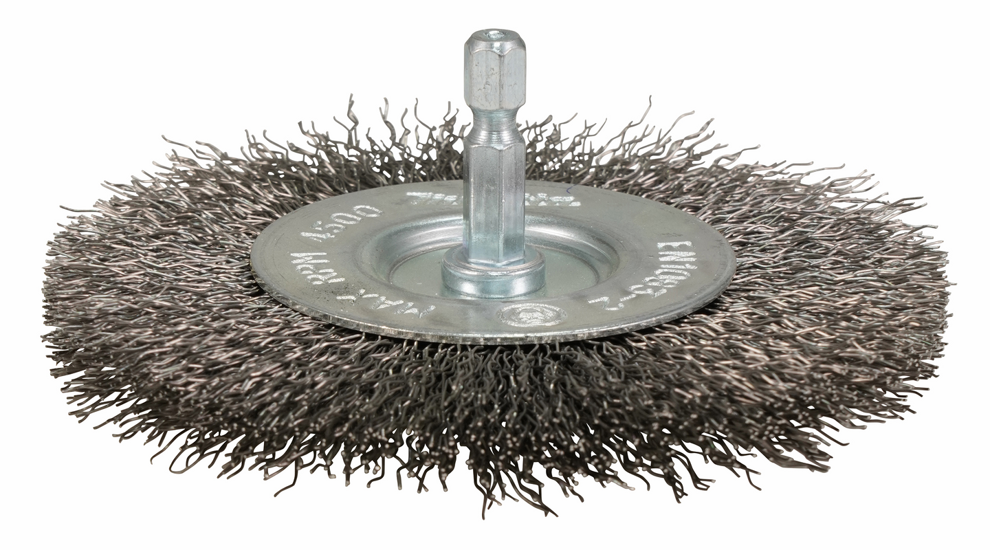 Teräsharja Makita 100mm laikkaharja poimutettu rst 1/4"