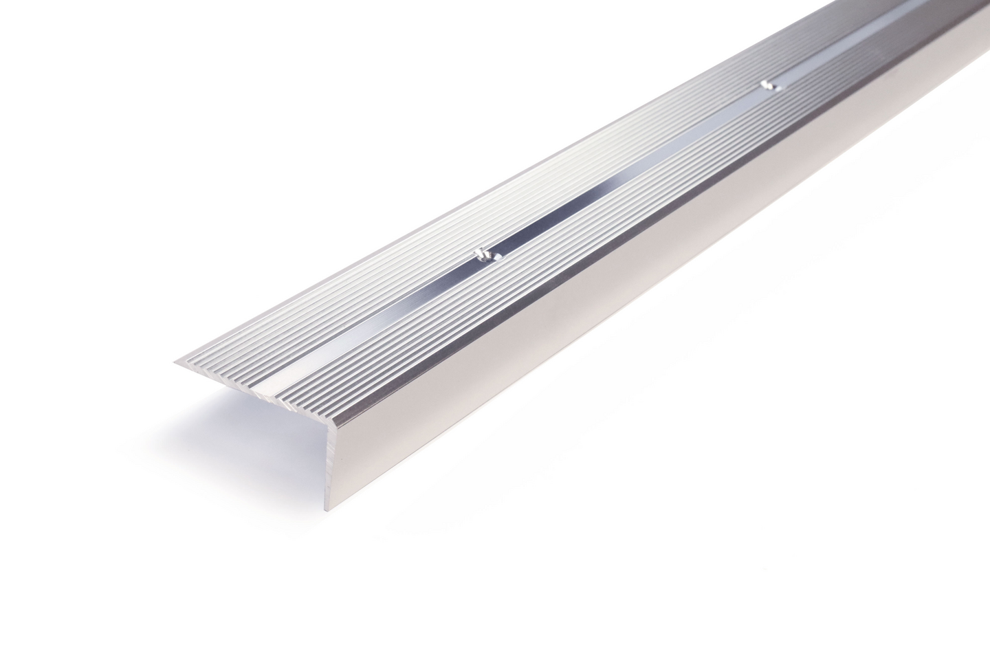 Askelkulmalista 42x22mm kromianodisoitu uritettu reijitetty 3000mm