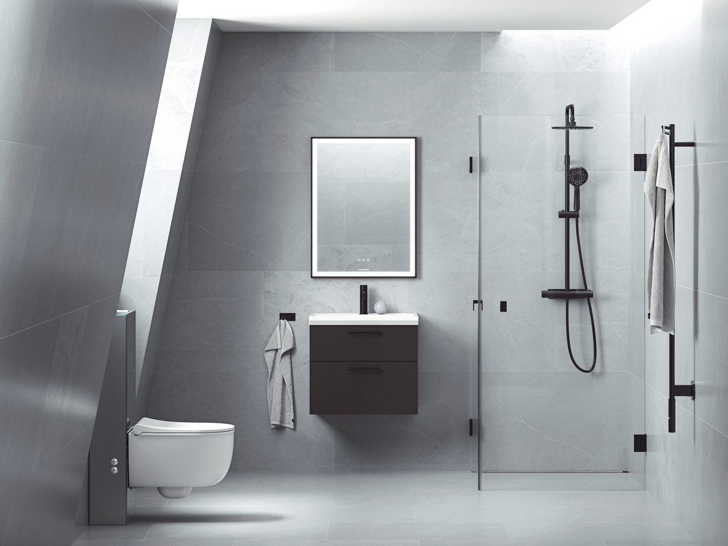 HANDTAG SVEDBERGS M1 SVART MATT 17X3,4X1CM