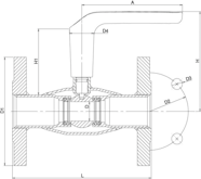 Palloventtiili Hst L l Vexve Dn32 Pn40 233032x K Rauta