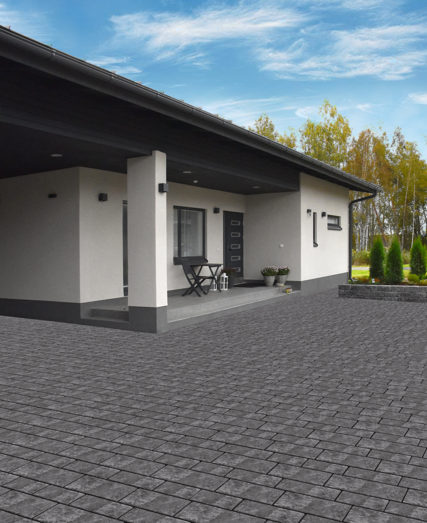 Rytmikivet Lakka 60 musta 7 eri kokoa