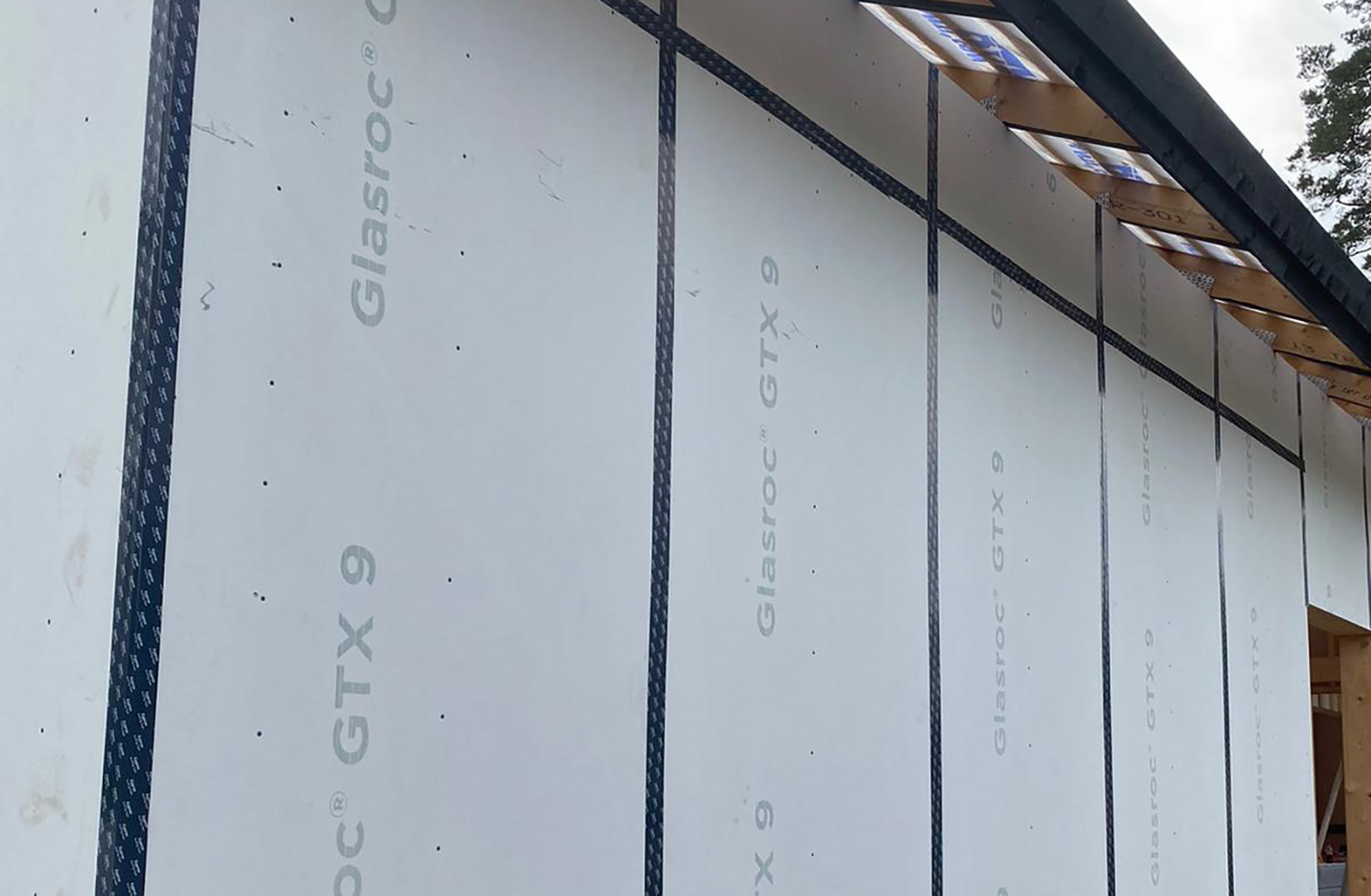 Kipsilevy Gyproc Glasroc GTX9 Tuulensuojalevy