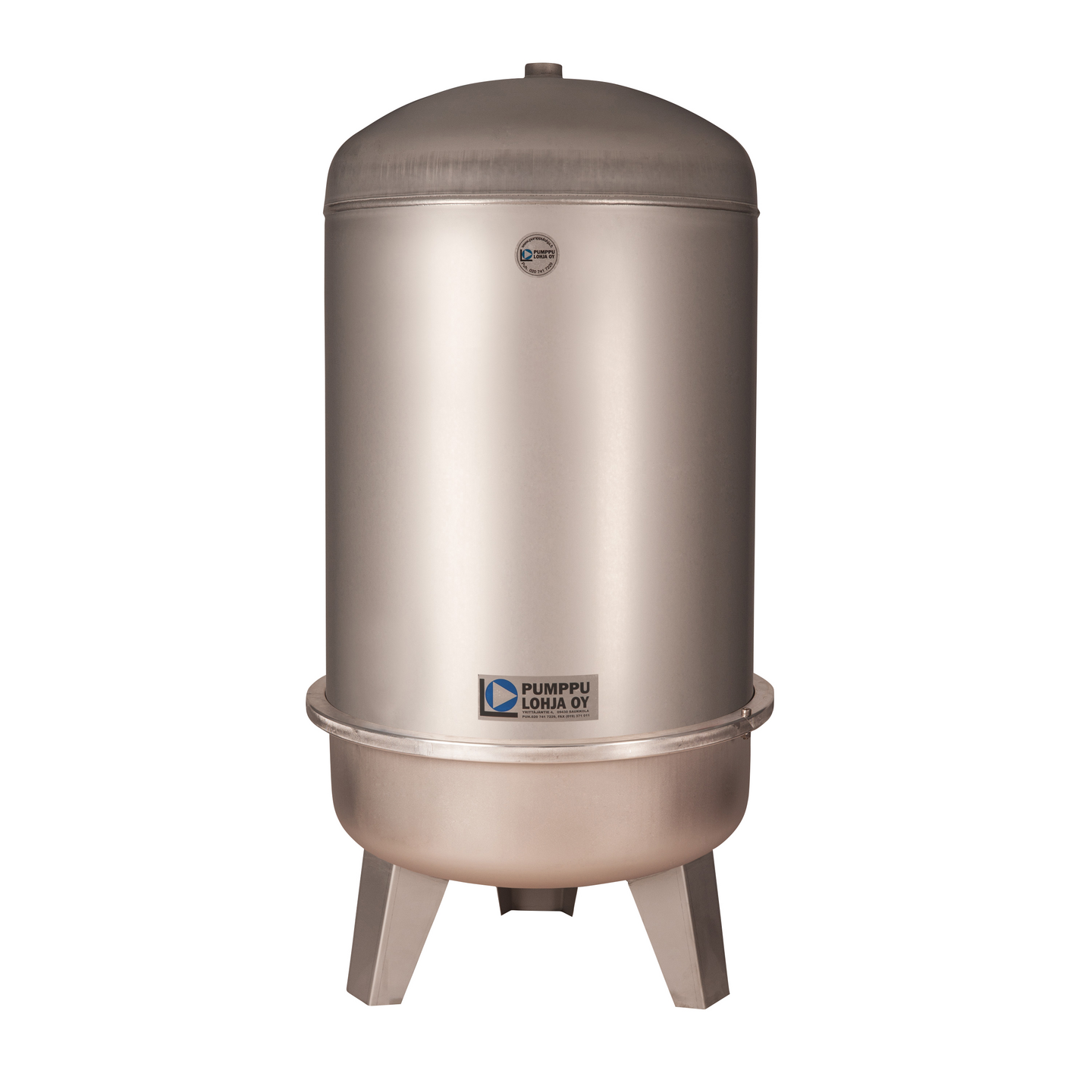 Kalvopainesäiliö Pumppulohja 120/6 ruostumaton teräs