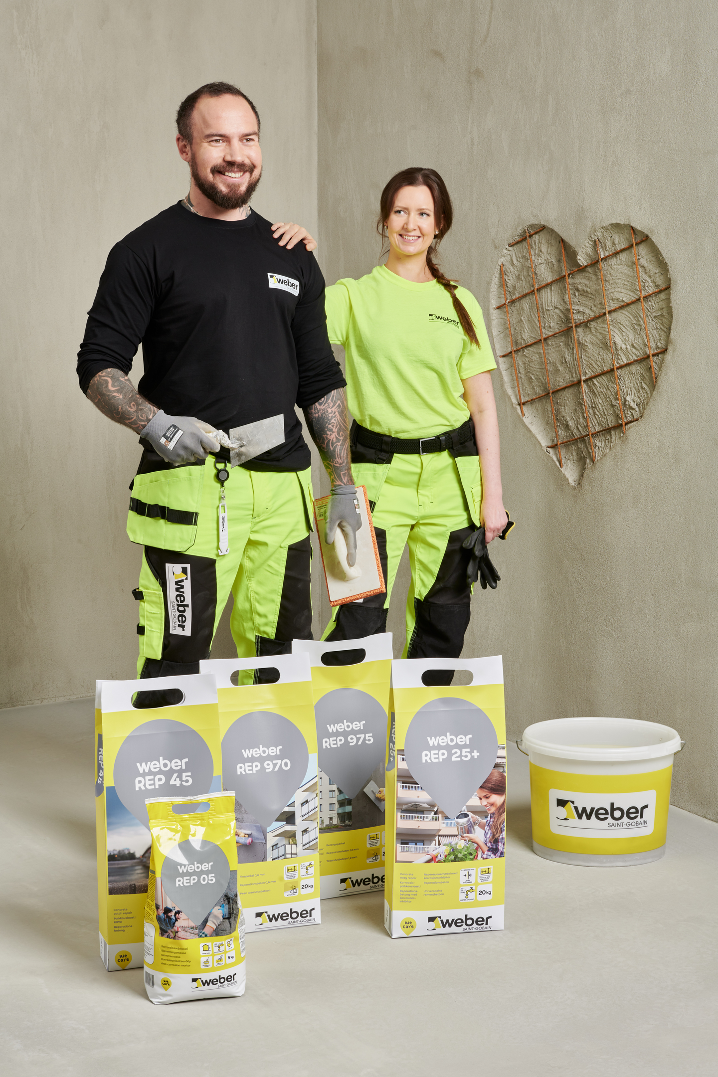 Korroosiopaikkauslaasti Weber REP 25+ 20kg