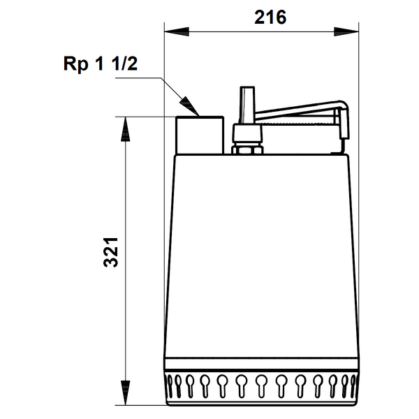 Tyhjennyspumppu Grundfos AP 12.40.04.A1 1x230