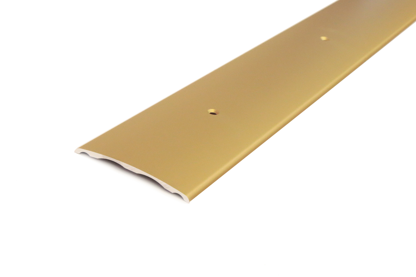 Saumalista 60mm kulta-anodisoitu sileä rei’itetty 1000mm