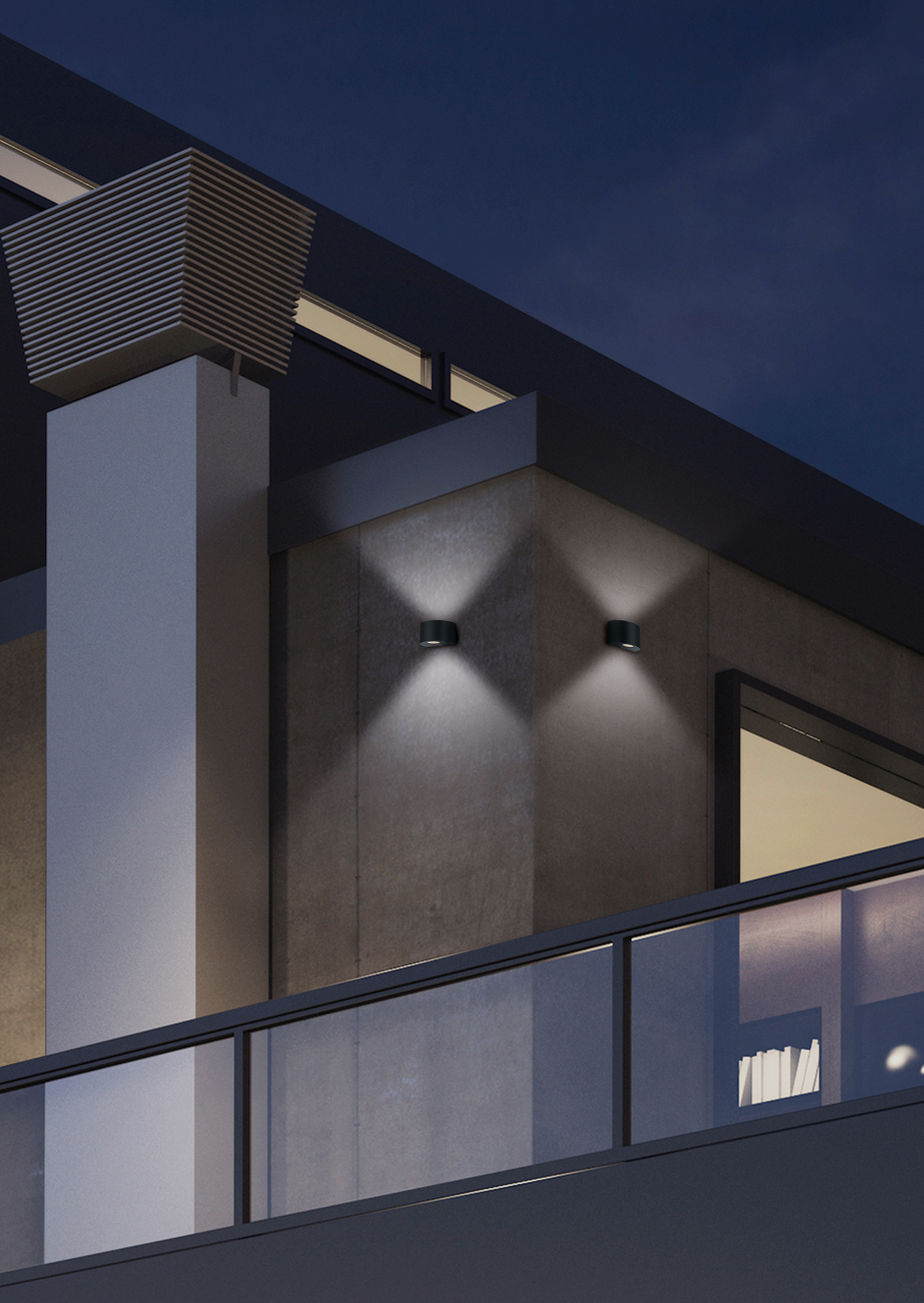 Ulkoseinävalaisin TRIO Rosario led 200lm mattamusta