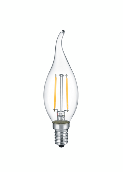 Led-lamppu TRIO Filament liekki E14 2W 250lm 2700K kirkas