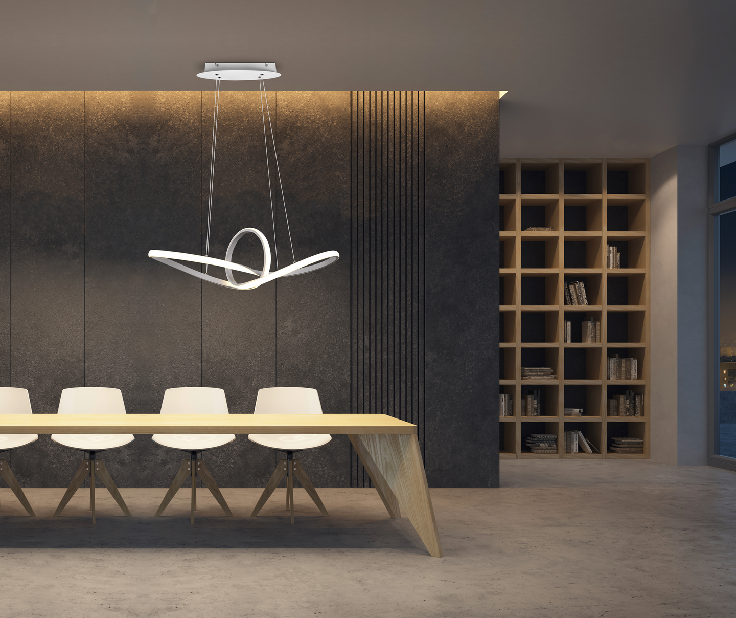 Riippuvalaisin TRIO Sansa led 3300lm 4000K mattavalkoinen