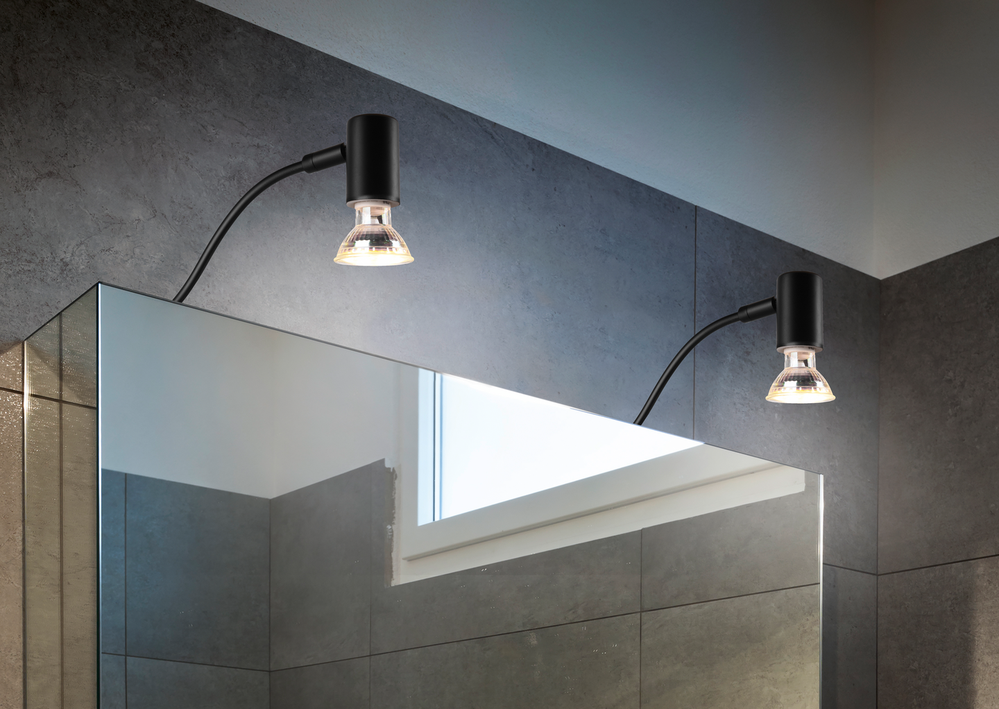 Seinävalaisin TRIO Giada GU10 1-osainen mattamusta