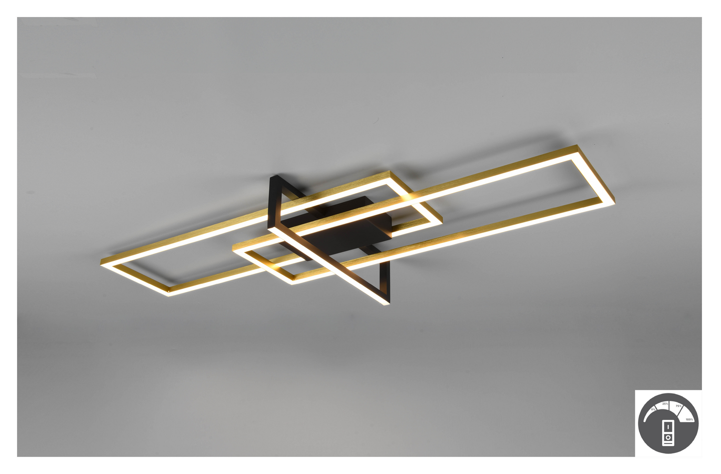 Kattovalaisin TRIO Salinas led 3900lm mattamessinki/mattamusta