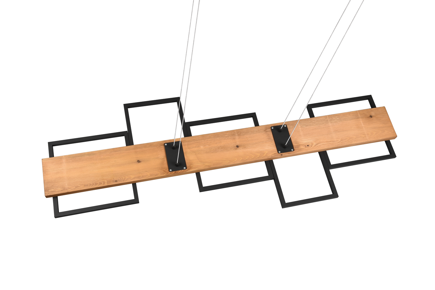 Riippuvalaisin TRIO Harper led 5700lm mattamusta/puu