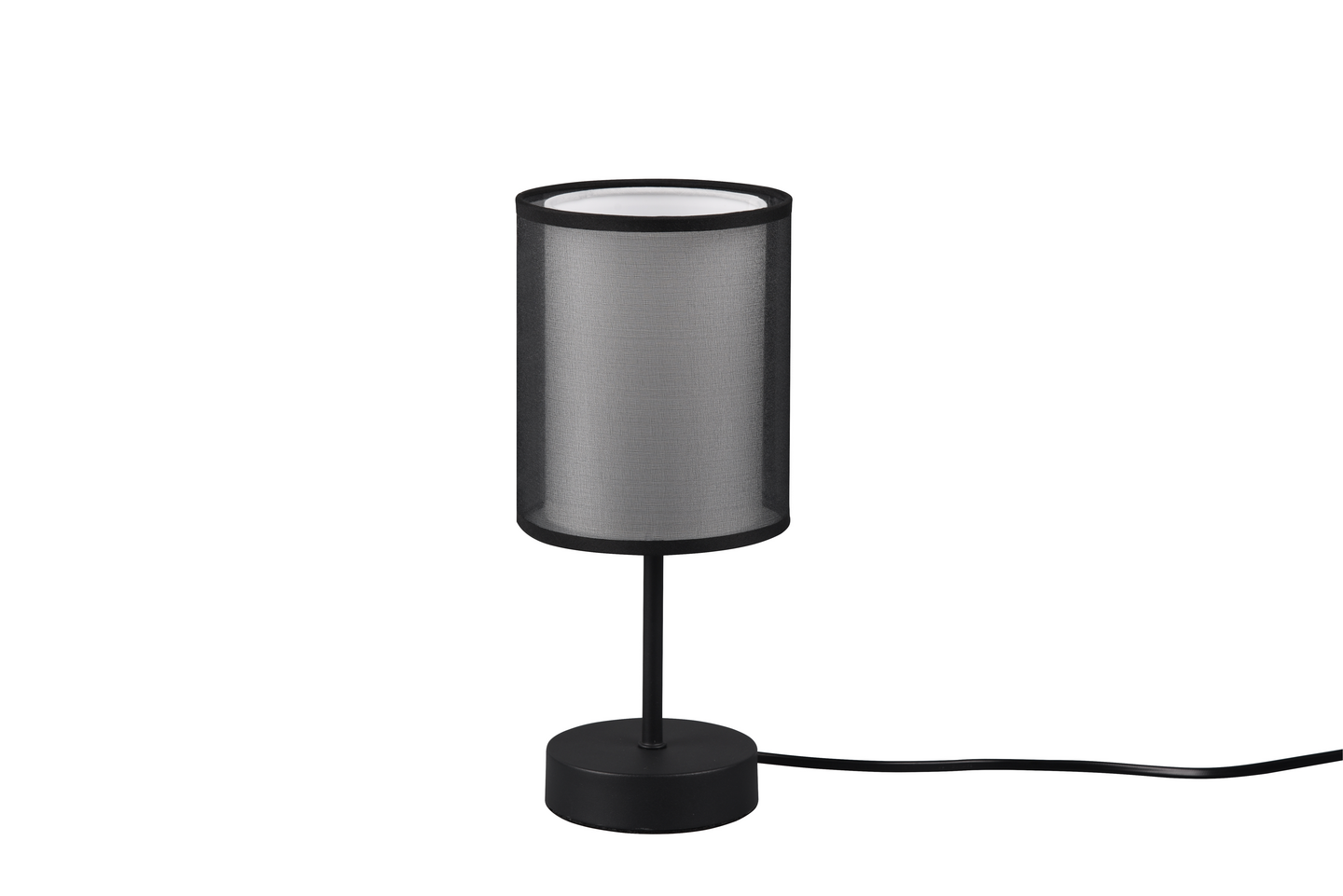 Pöytävalaisin TRIO Burton E14 mattamusta