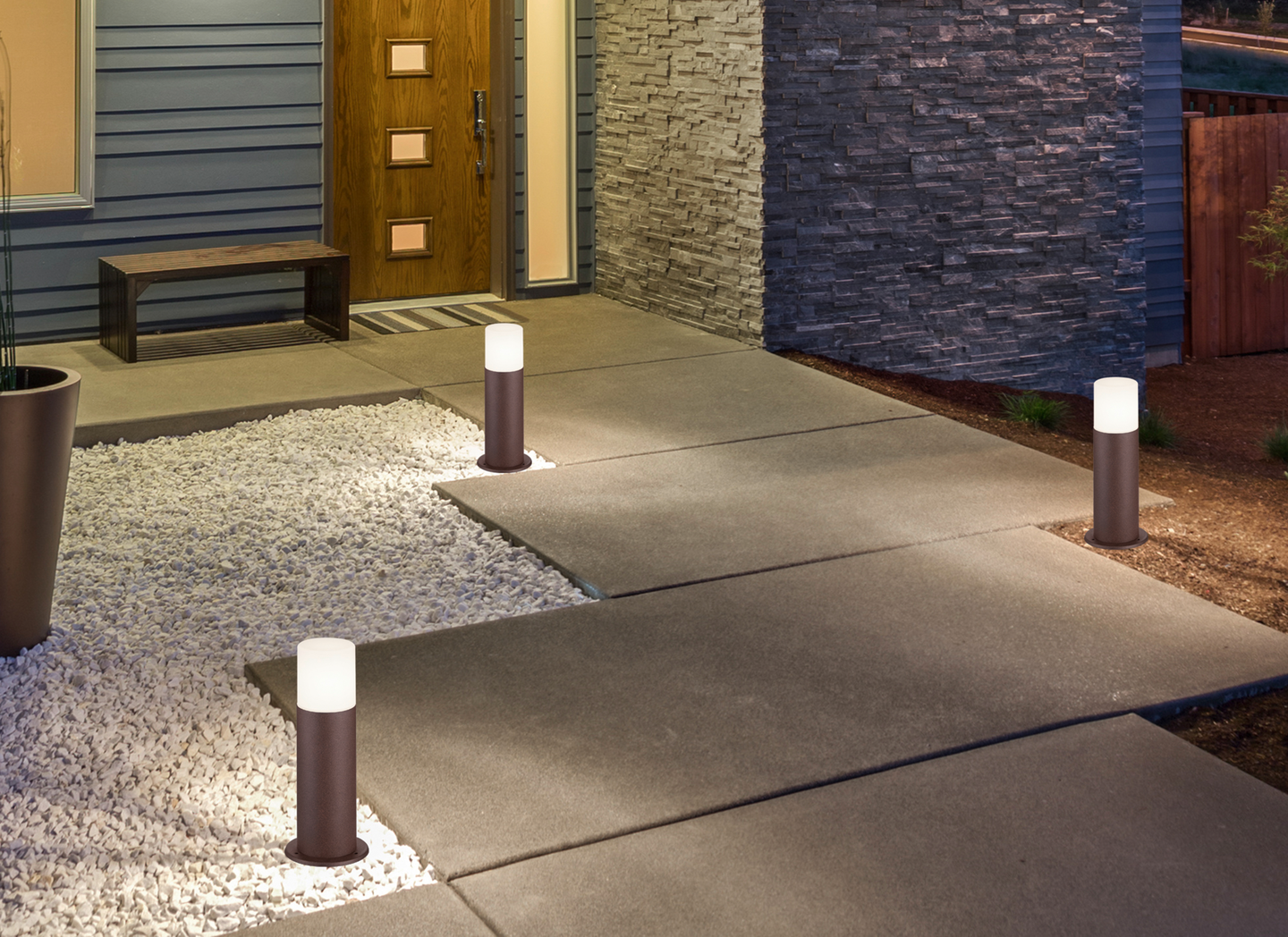 Ulkopylväsvalaisin TRIO Hoosic E27 30cm rustiikki