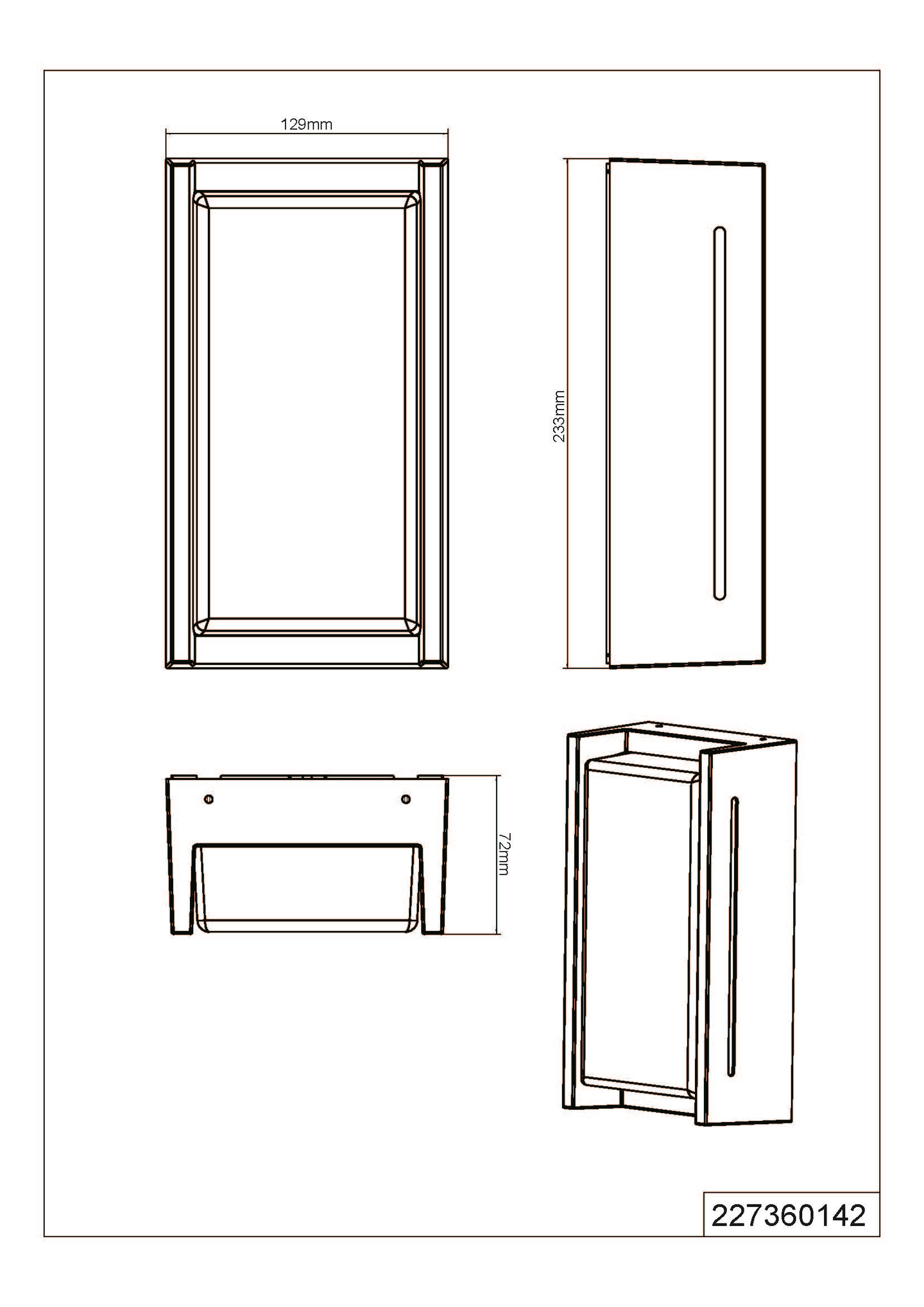 Ulkoseinävalaisin TRIO Indus led 500lm antrasiitti