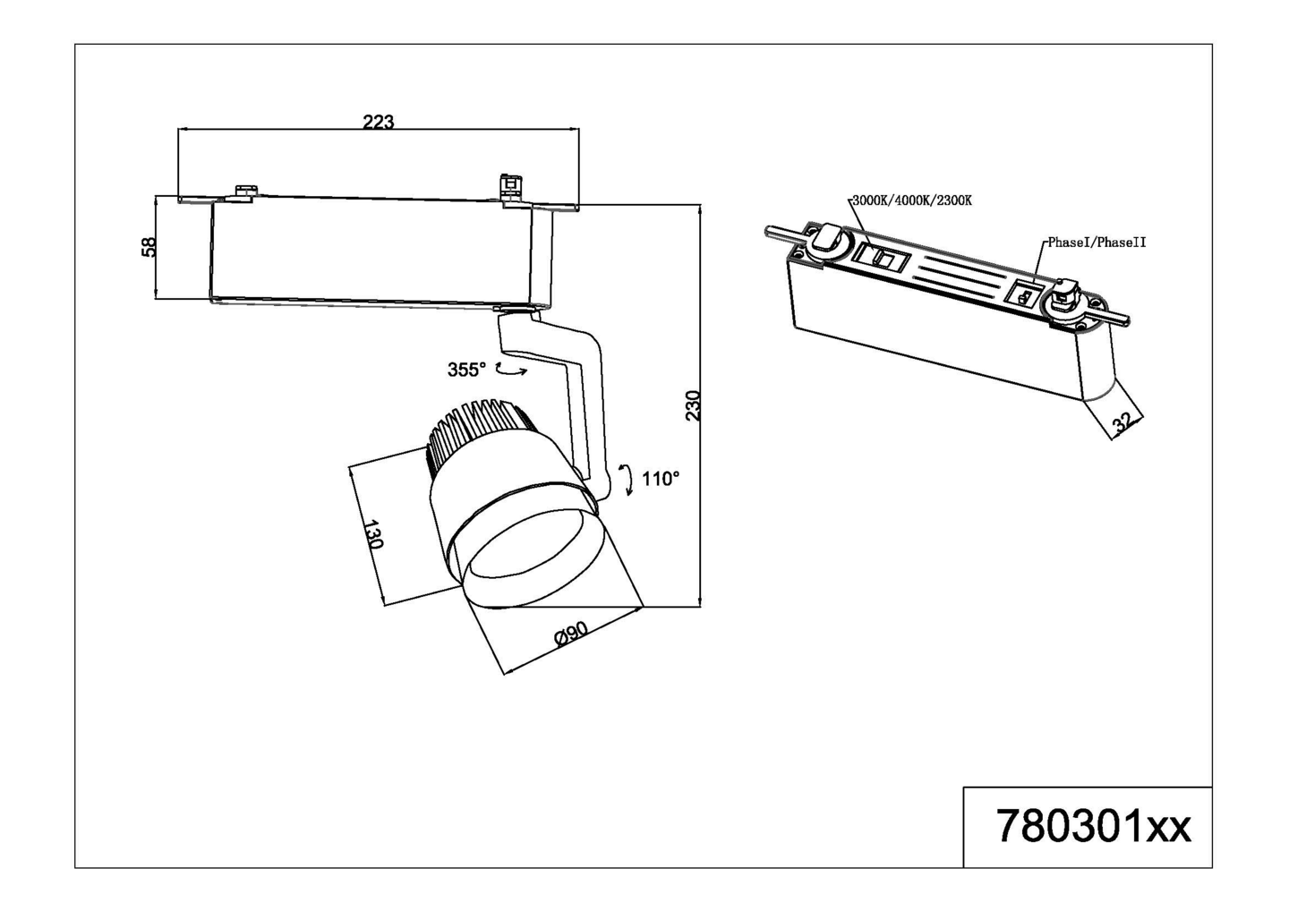 Spotti TRIO Duoline Radiator led 1270lm 1-osainen mattavalkoinen